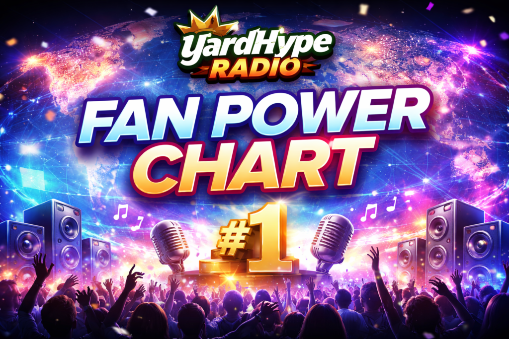 Chart,Fan Chart,global music chart,music voting chart,fan powered music chart,yardhype radio chart,trending songs worldwide,top songs right now,global music rankings,new music chart,independent artist promotion,submit music to radio,fan vote music platform,viral songs chart,discover new music,music discovery platform,online music chart,rising artists worldwide,best songs today,global fan chart
