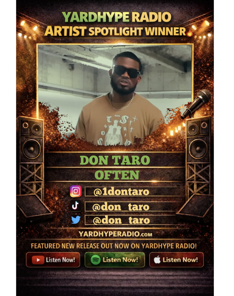 Don Taro,fan vote winner,Don Taro Often,YardHype Radio Fan Vote Round 5,YardHype Radio winner,Don Taro winner,Often song,YardHype Radio Artist Spotlight,dancehall music news,reggae music news,independent artist spotlight,YardHype Radio fan vote,Imawtal Gyal chop,YardHype Radio Round 5,new dancehall artists 2026 YardHype Radio Fan Vote Round 5 Winner Announced: Don Taro Takes the Crown